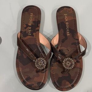 Jack Rogers Camouflage Brown Sandals